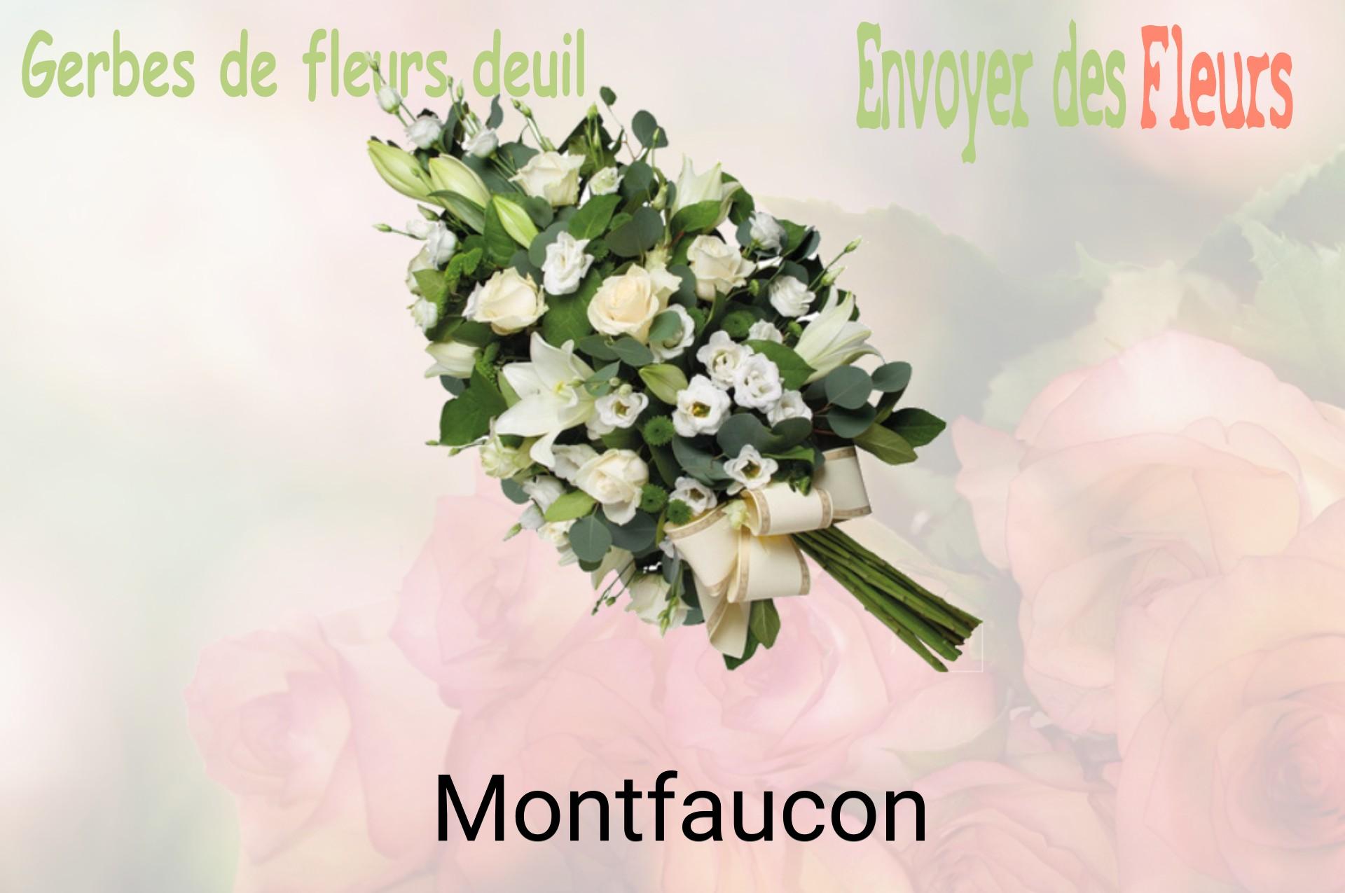 Gerbe de fleurs de deuil livrée à Montfaucon